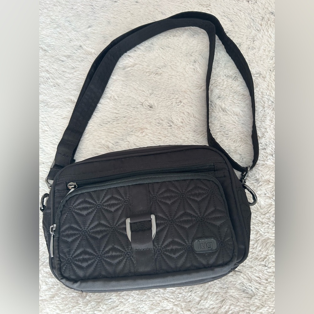 Lug Black Quilted Crossbody Bag - Picture 4 of 5